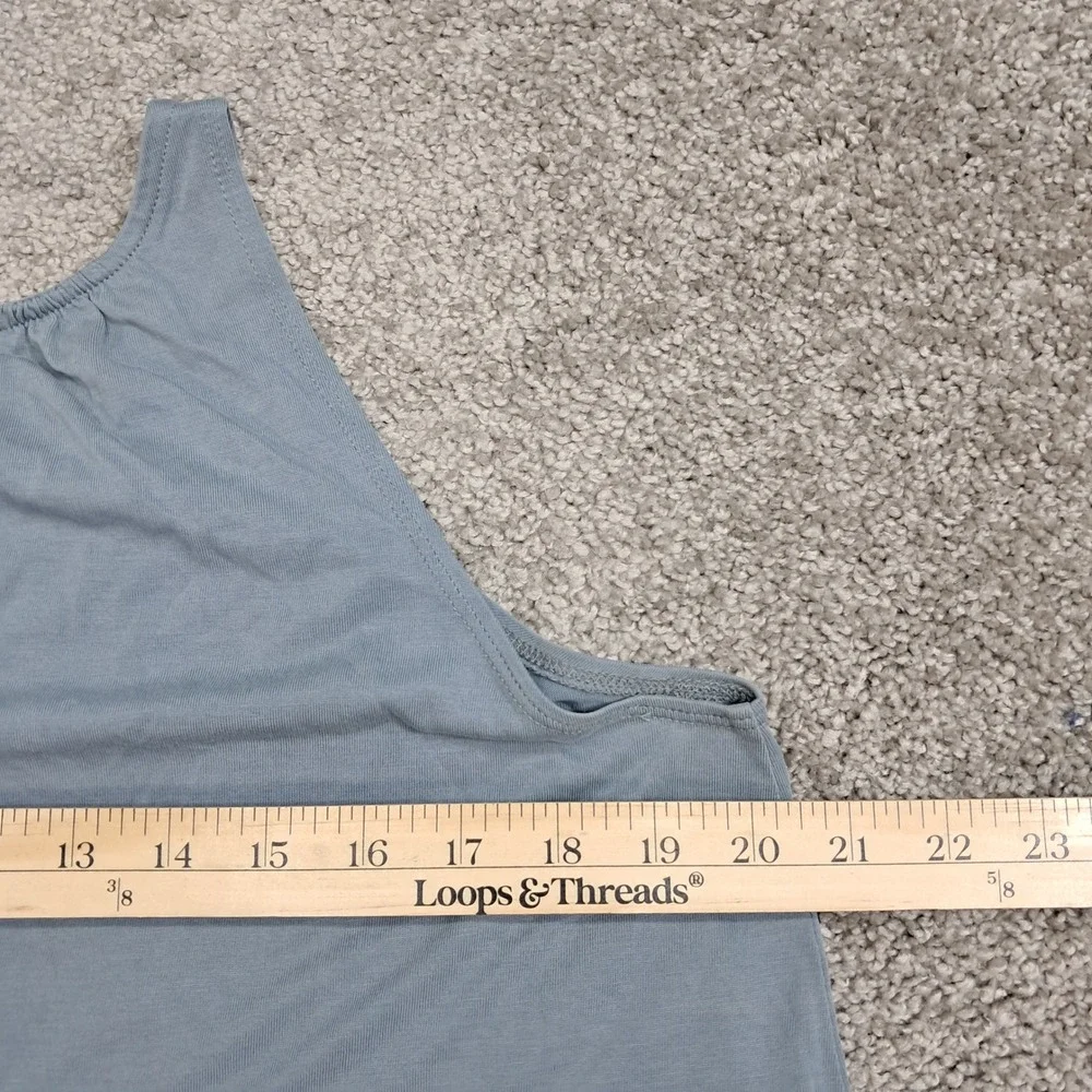 LOFT Outlet Womens Blue‎ Modal Blend High Neck Sleeveless Tank Top Size M 495090
